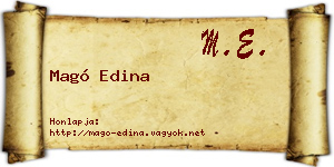 Magó Edina névjegykártya