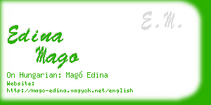 edina mago business card