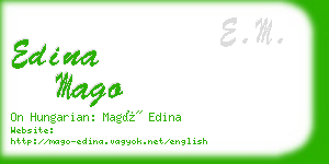 edina mago business card